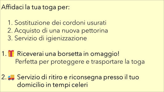 RINNOVA LA TUA TOGA